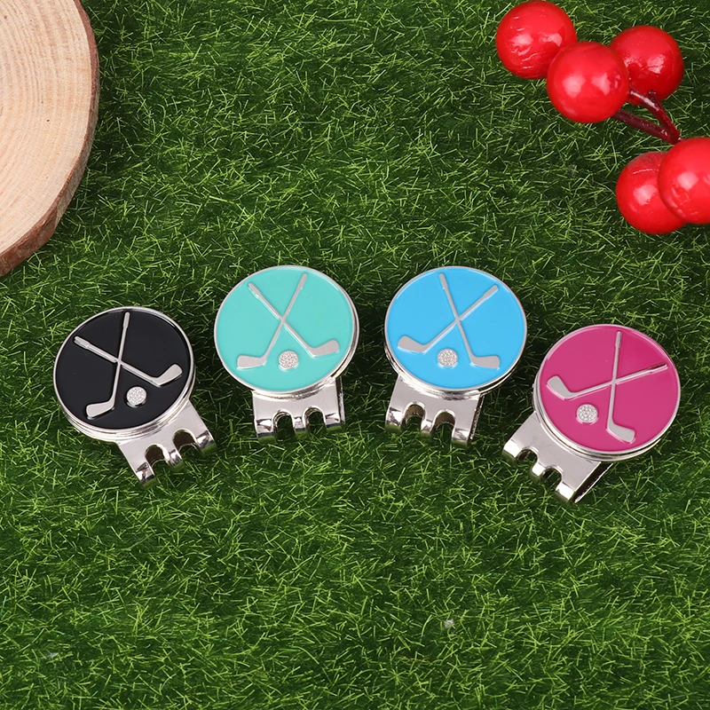 1Pc Golf Ball Marker Golf Hat Clip Magnetic Alloy Golf Ball Position Marker Removable Metal Hat Clip Accessories For Golfers