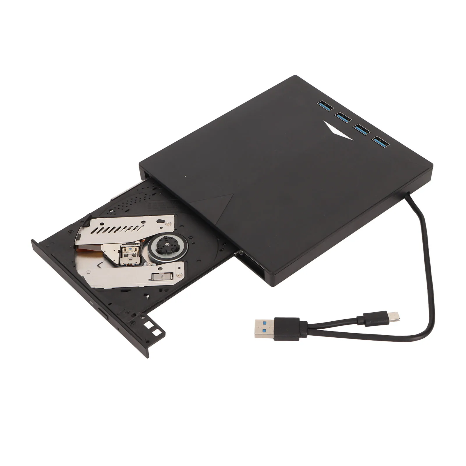 Universal External CD DVD Drive TypeC USB3.0 7 in 1 Portable Burner Reader Plug Play Optical Drive for Laptop Desktop PC MacBook