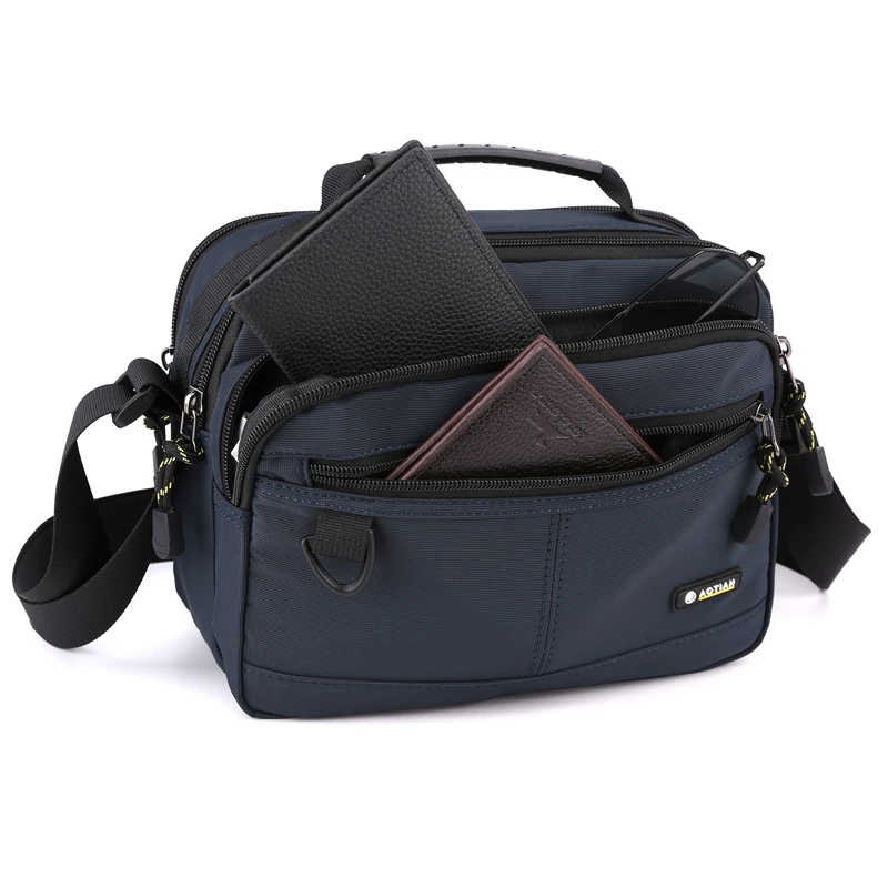 AOTIAN New Shoulder bag for men horizontal Crossbody Bag Small Man Sling Messenger Bag Nylon Male Purse Boys Cross bag