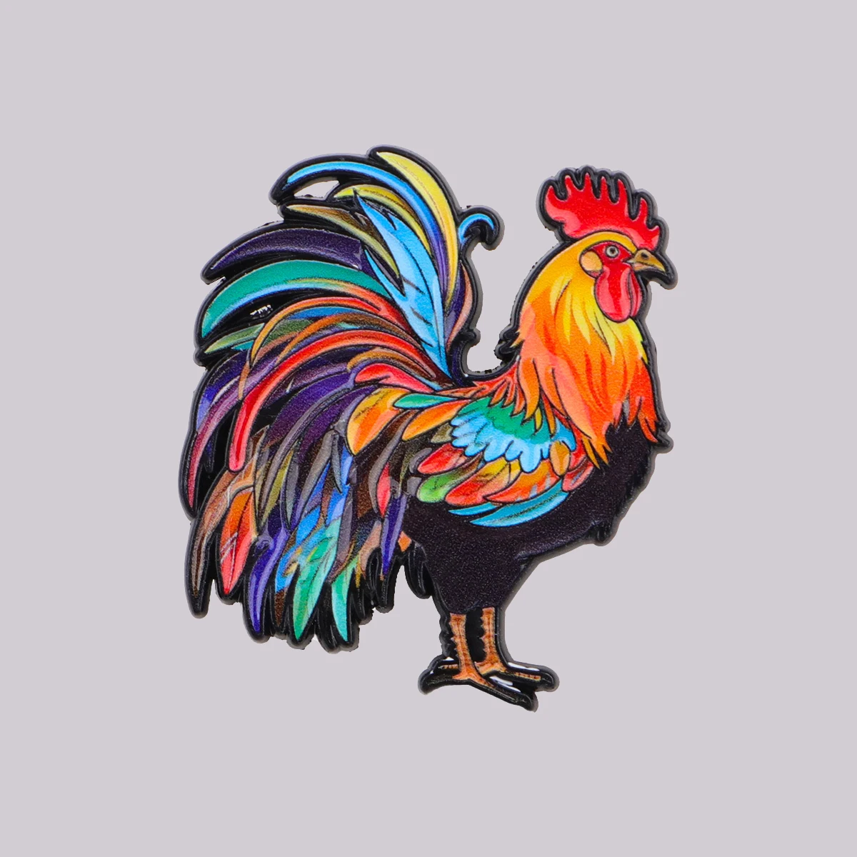

Colorful Rooster Enamel Pin Cute Chicken Brooch Lapel Pins Badge on Backpack Clothing Accessories Creative Jewelry Friends Gifts