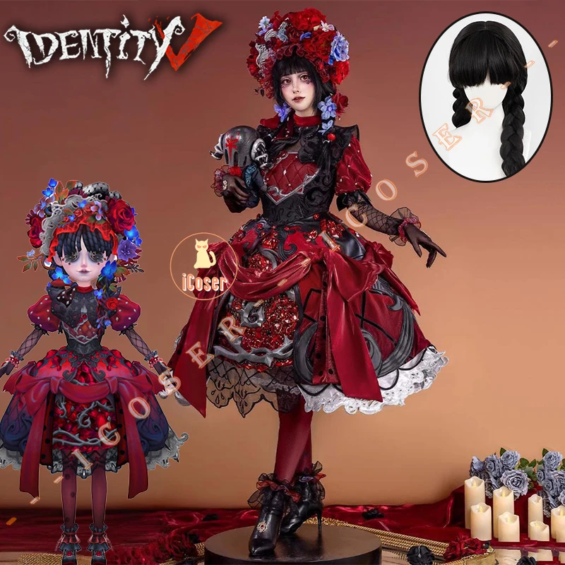 Identity V Little Girl Miss Pomegranate Plate Cosplay Costume