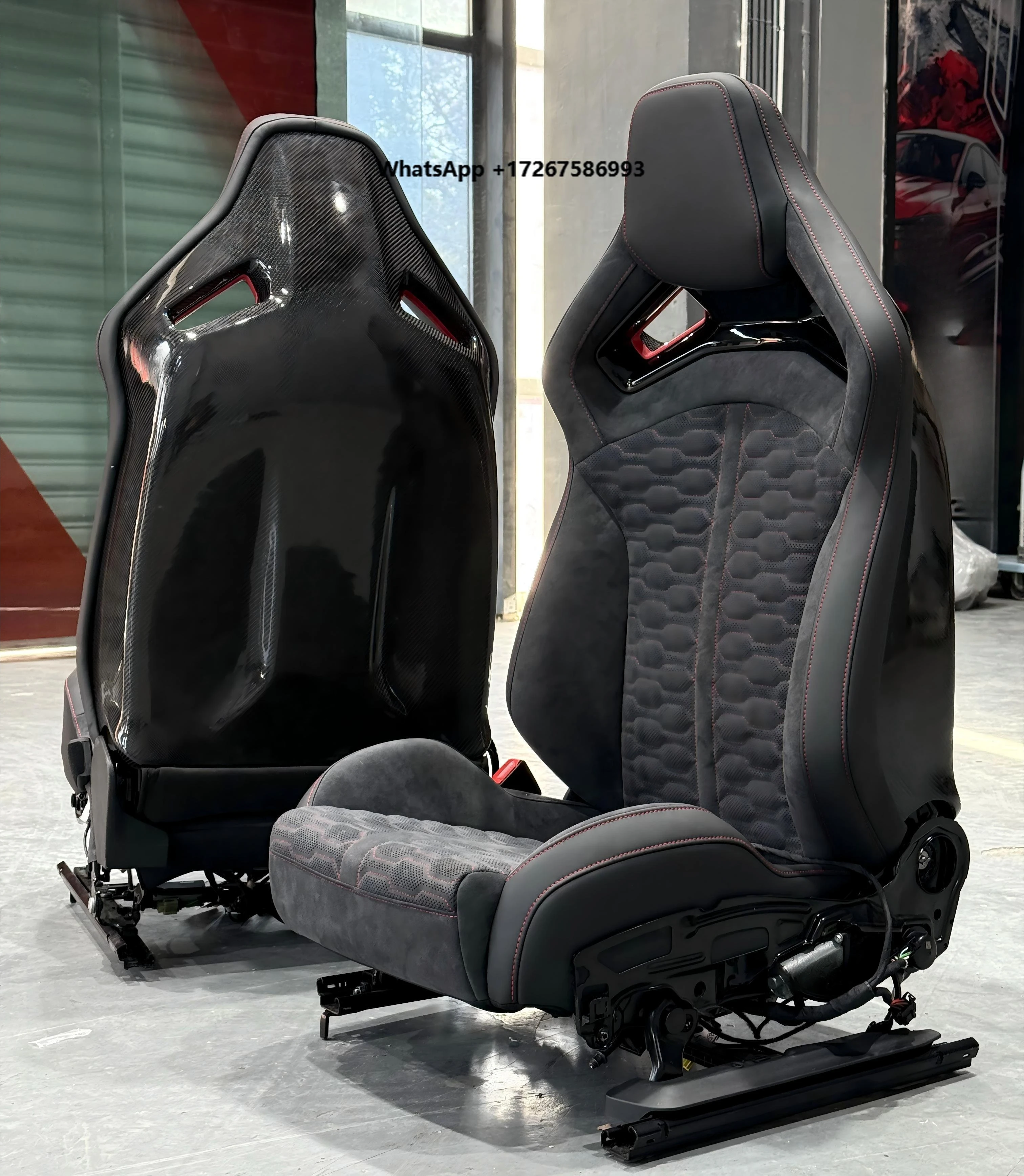 Carbon Fiber Racing Bucket Seats for A3 S3 RS3 A4 S4 RS4 Avant Allroad Sportback 8P 8V 8Y B6 B7 B8 B9