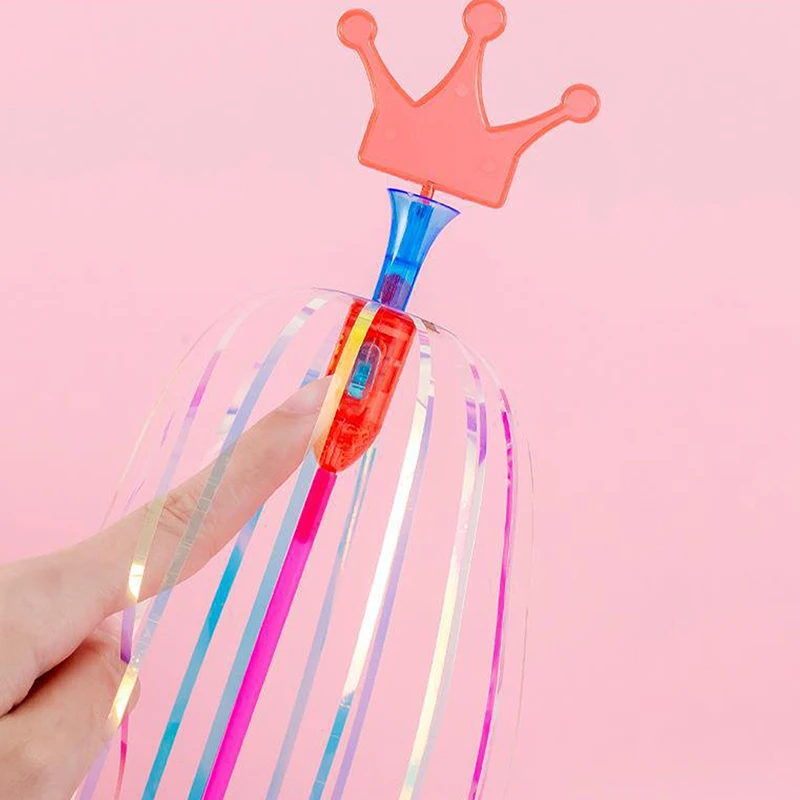 Varita mágica de arcoíris de Halloween para niños, varita LED de burbujas, juguete luminoso colorido, varita intermitente, juguetes para niños, favores de fiesta de Navidad de Año Nuevo