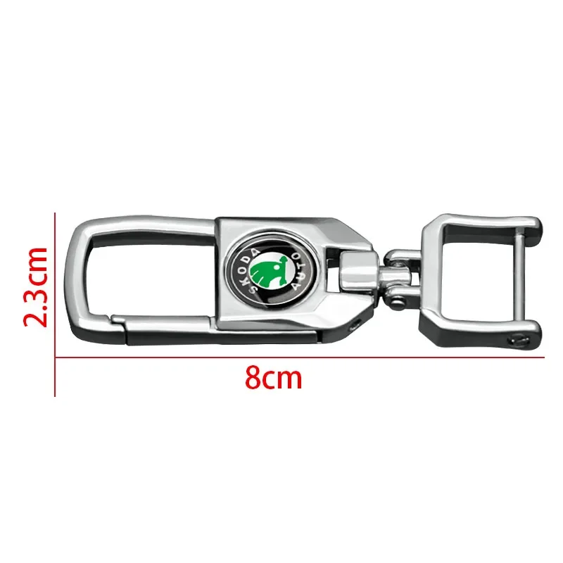 1pcs Metal Decoration Keychain Holder Car Keychain Accessories for Skodas Octavia A5 A7 Kodiaq Fabia Rapid Superb 2 Kamiq Karoq