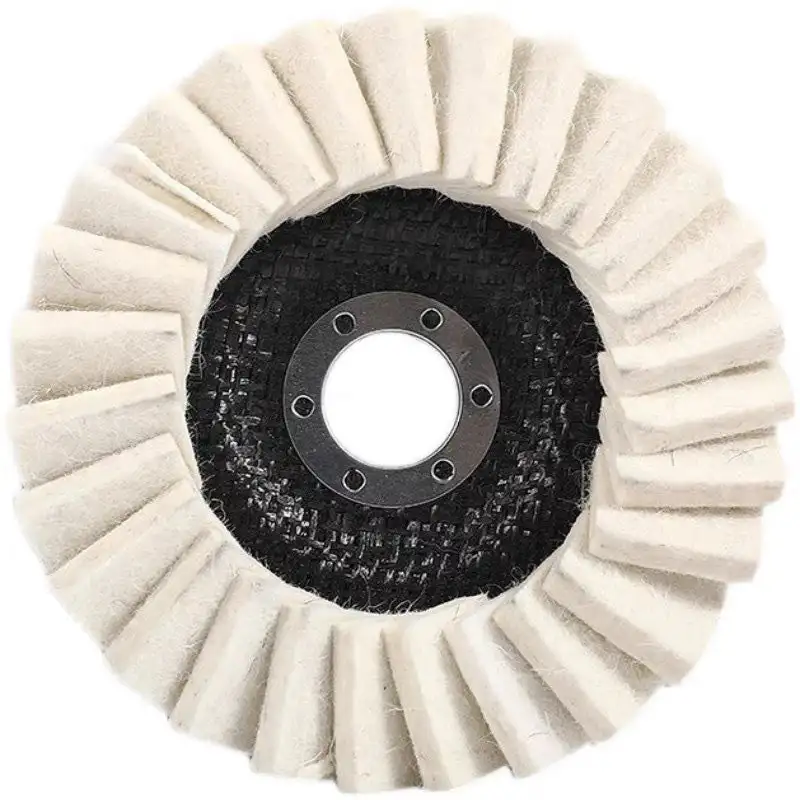 115/125mm Wool Felt Polishing Pad Sturdy Angle Grinder Polishing Disc for Metal Ceramic Polishing Wheel Grinding Tool 1pc