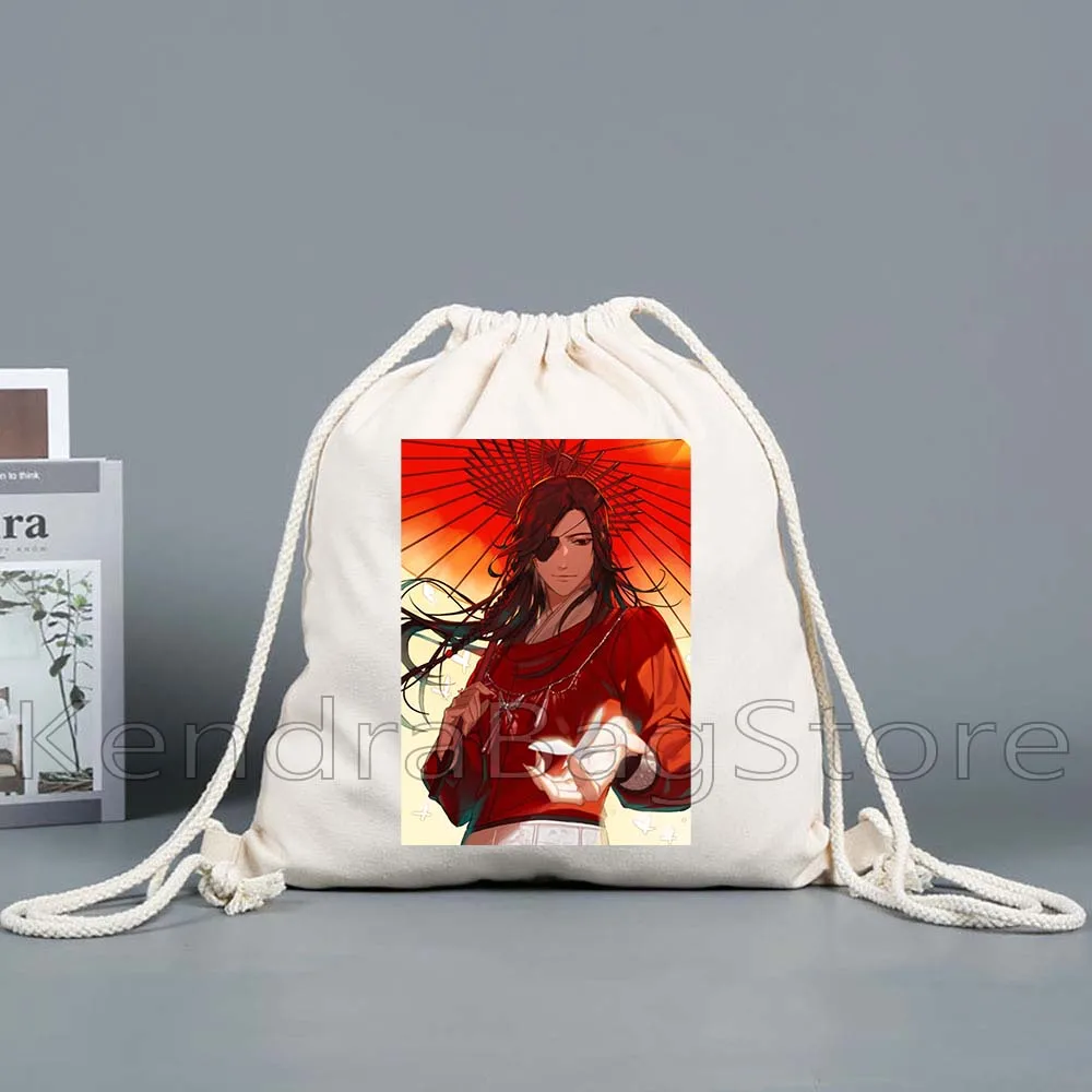 Anime Tian Guan Ci Fu Heaven Official's Blessing TGCF Hua Cheng XieLian Umbrella Drawstring Bags Soccer Backpack Gym Sackpack