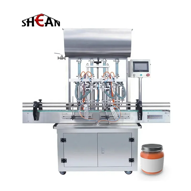 Hot selling sauce bottle filling machine Straight line paste filling machine