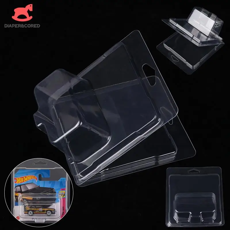 1pcs Clear Hotwheels Protector For European Short Card Wheels Automobile Fleet Hot Wheel Series Board Card Protective Case