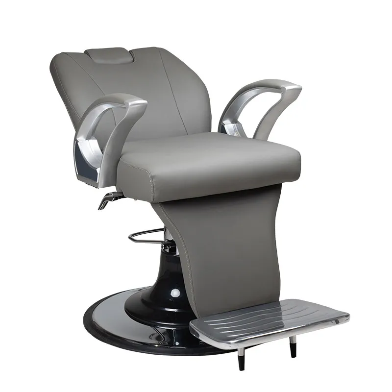 #Hair Salon Chair, Men's Oil Head Chair That Can Be Folded Down, Hair Salon Specific Hair Cutting, Shaving, and Shaving Chair