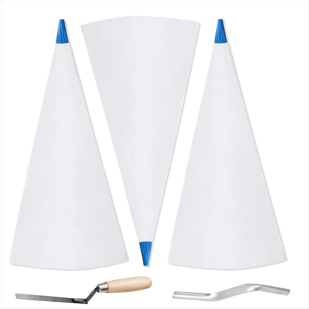 A20I 3 Pcs Tile Grout Masonry Mortar Bag with Brick Jointer and Pointers, Caulking Bag for Masonry Tile Installation