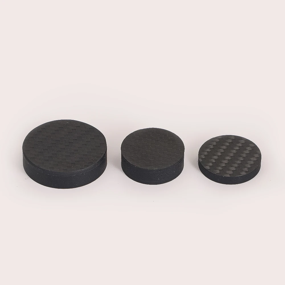 4K Carbon Fiber Audio Equipment Isolation Feet Spikes Anti Vibration Shock Absorbing Pads Discs for Amplifier Turntable Speaker