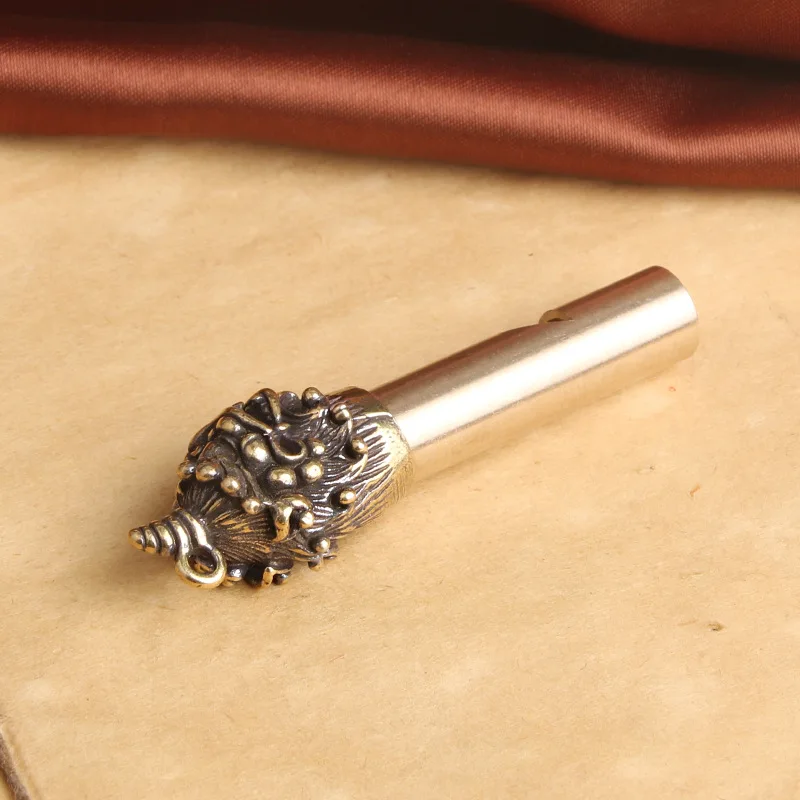 Brass Gourd Whistle Creative Keychain Pendant Mythical Beast Blessing Referee Survival Whistle