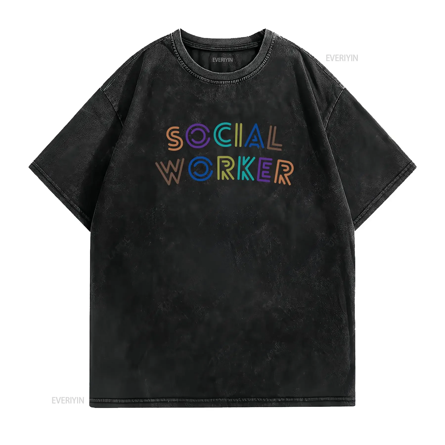 retro social worker shirt work student graduation new future healthcare gift lsw MSW LMSW LCSW vintage Washed graphic fashion