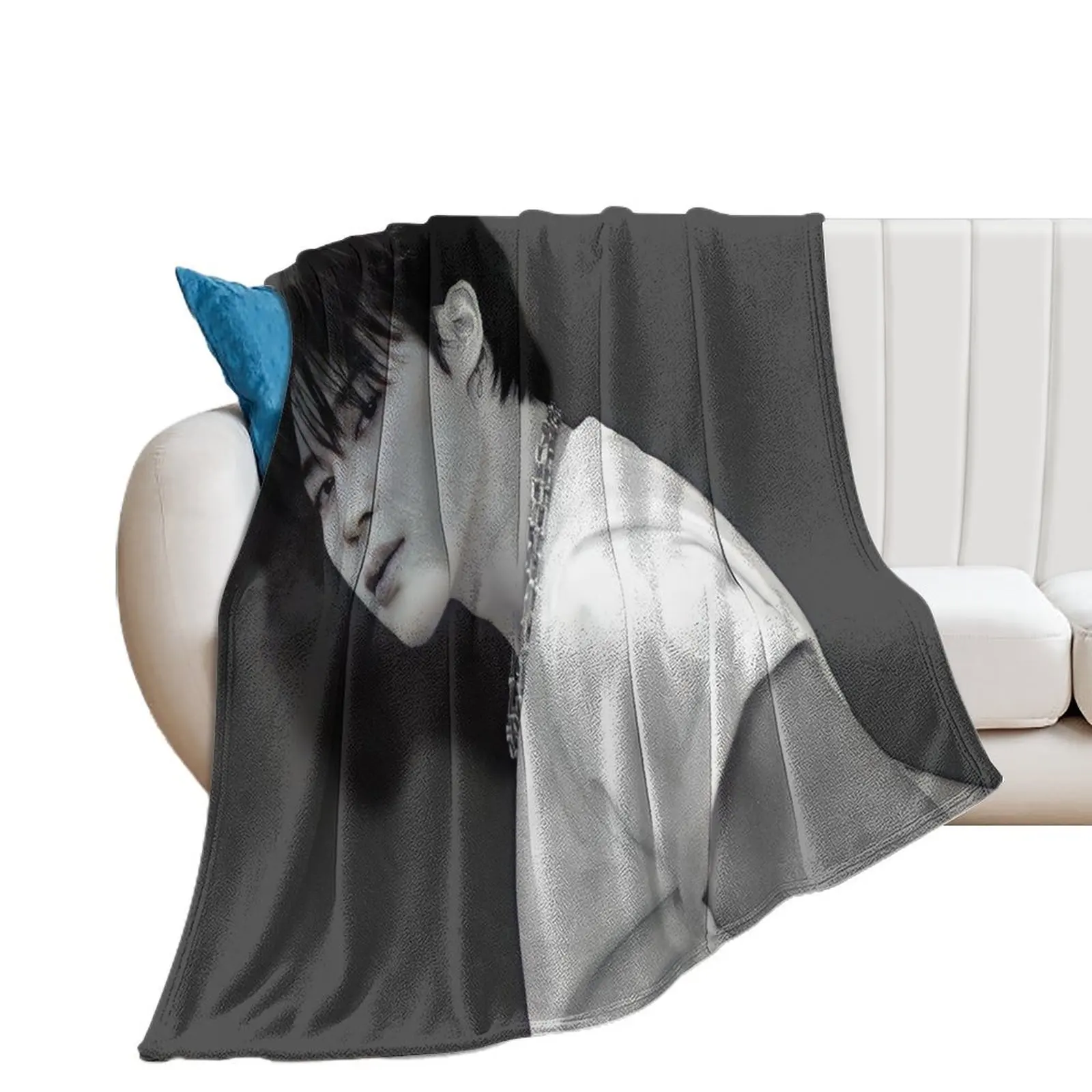 

Jimin hq Throw Blanket Camping Custom Blankets