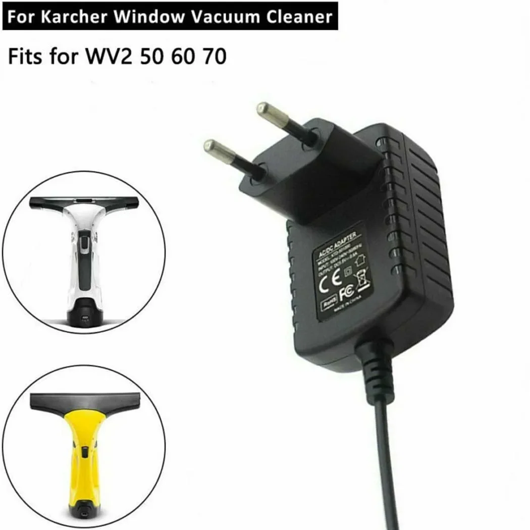 5.5V Window Vacuum Cleaner Power Supply Adapter Battery Charger For Karcher WV Series WV1 WV2 WV50 WV60 WV70 WV75 Plus WV55R