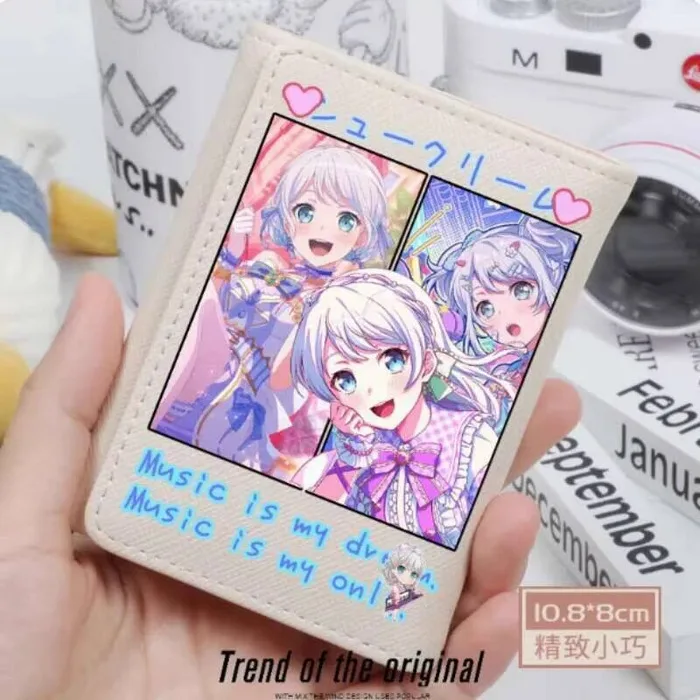 

Anime Bang Dream Fashion Wallet PU Purse Card Coin Hasp Money Bag Cosplay Gift B1967 Anime