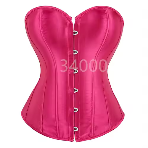Caudatus Black Corset Top Plus Size Bustiers Overbust Satin Sexy Costume Corselet Brocade Vintage Style Bridal Korsett Women - Image 22
