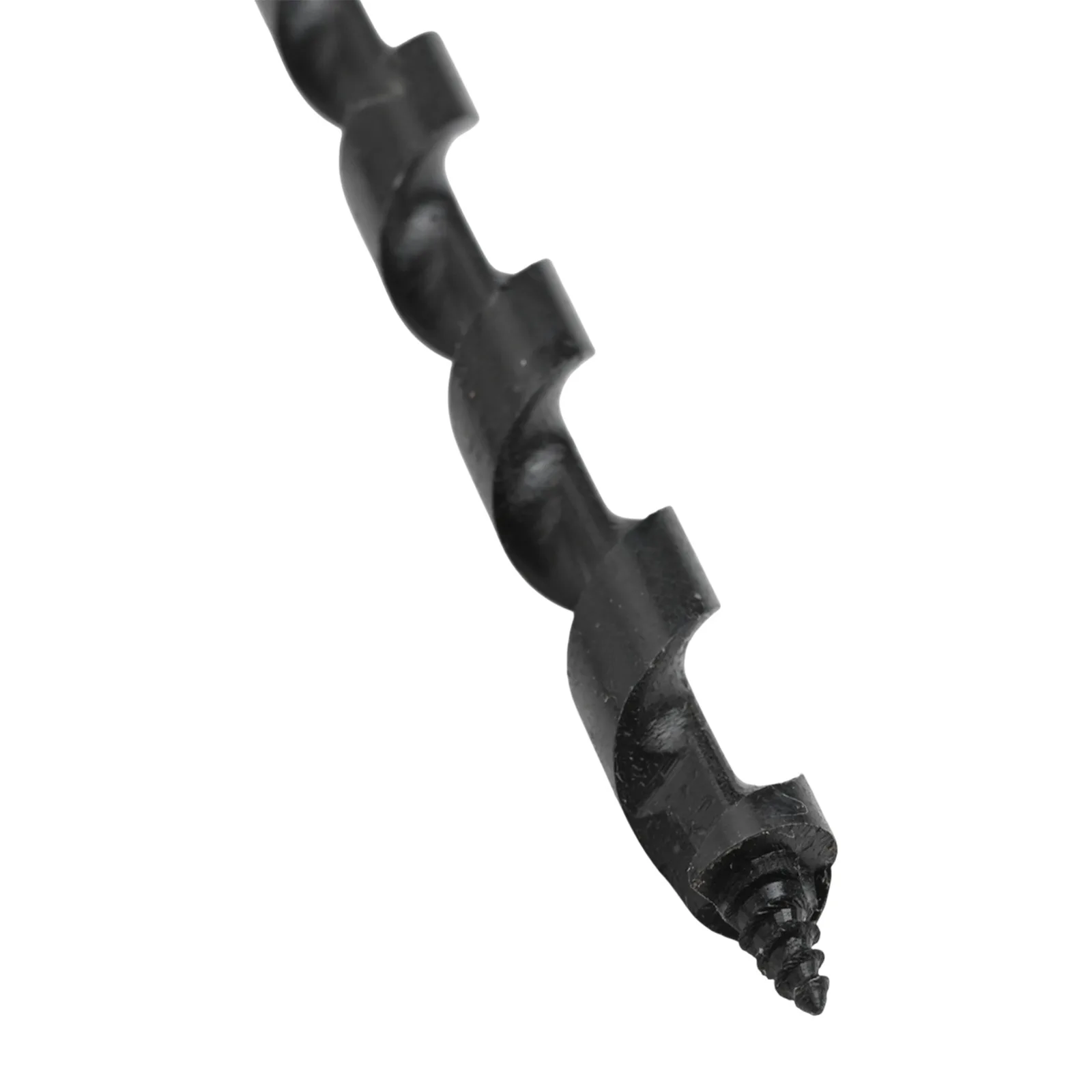 Four Wood Auger Drill Bit Manual Carbon Steel Self Tapping Spiral For Outdoor Camping Woodworking Survival Tool Black