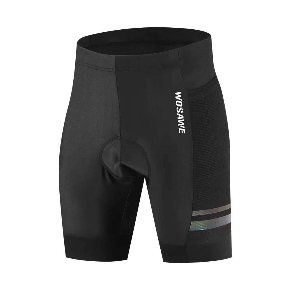 WOSAWE Men's Cycling Shorts 4D Gel Padded Bike Shorts with Back Pocket for MTB Road Cycling