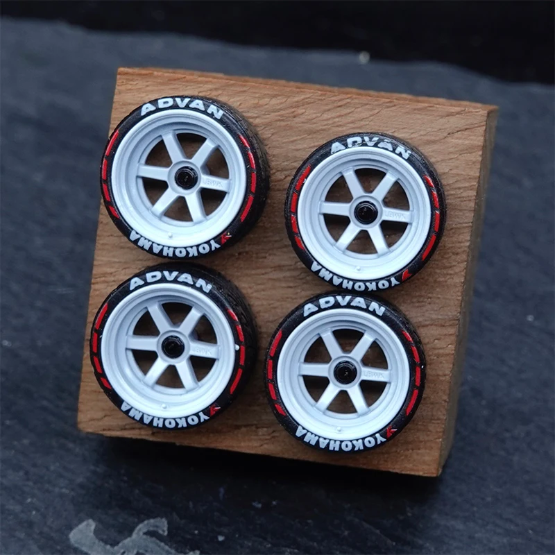 Rodas Proporcionais PuffStudio_1/64 - Estilo de Modificação LD97-LD36-8.5/8.8mm - Acessórios para Modelos de Carros