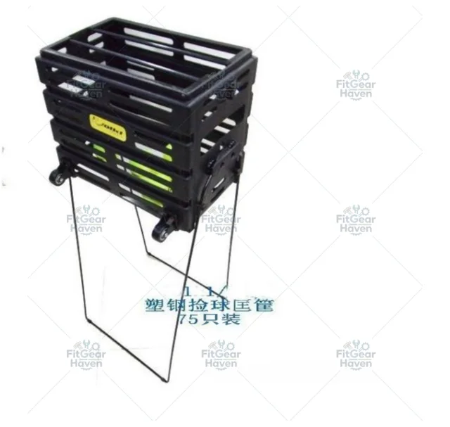 Multifunctional Tennis Basket/Ball Picker/Ball Picking Basket With Wheels Tennis Ball Hooper Enhanced Nylon Drop-Resistant