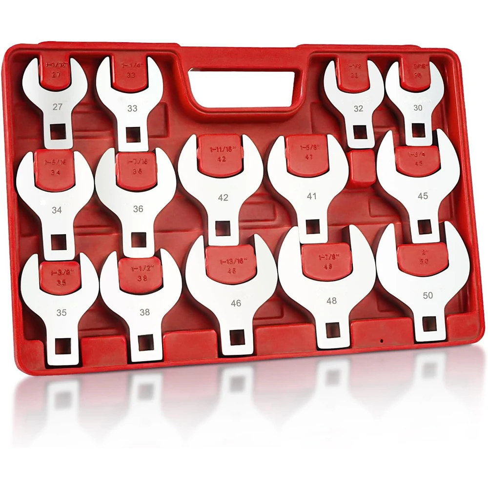14-Piece Jumbo Crows Foot Wrench Set 1/2
