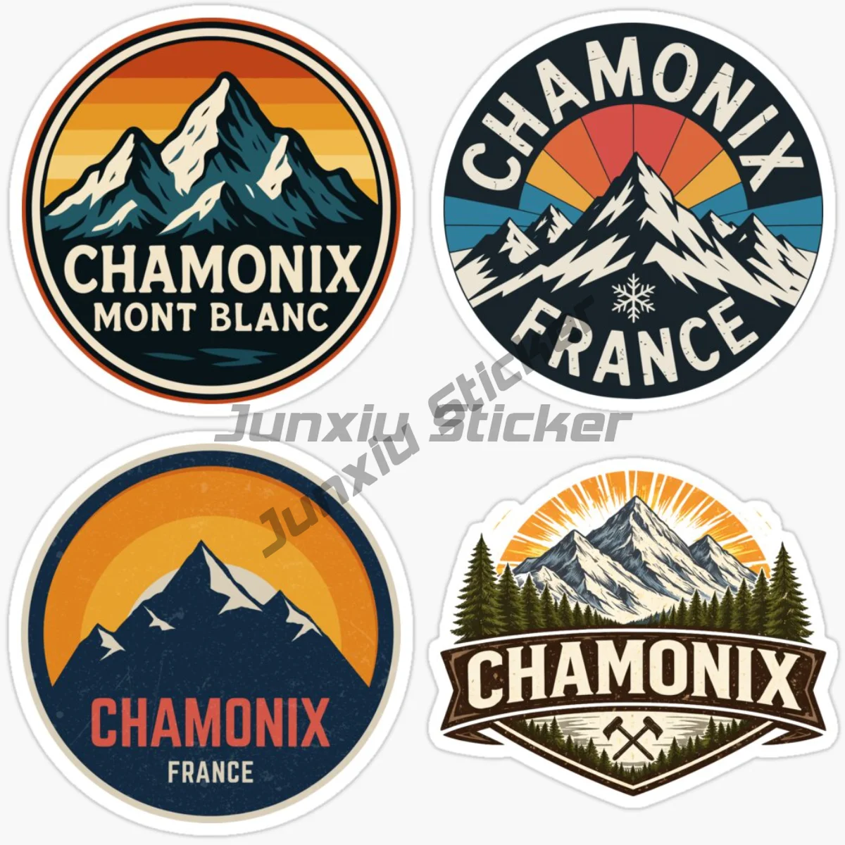 CHAMONIX FRANÇA – Adesivos de vinil para motocicletas e carros com motivos turísticos e paisagens, acessórios decorativos, decalque criativo e resiste