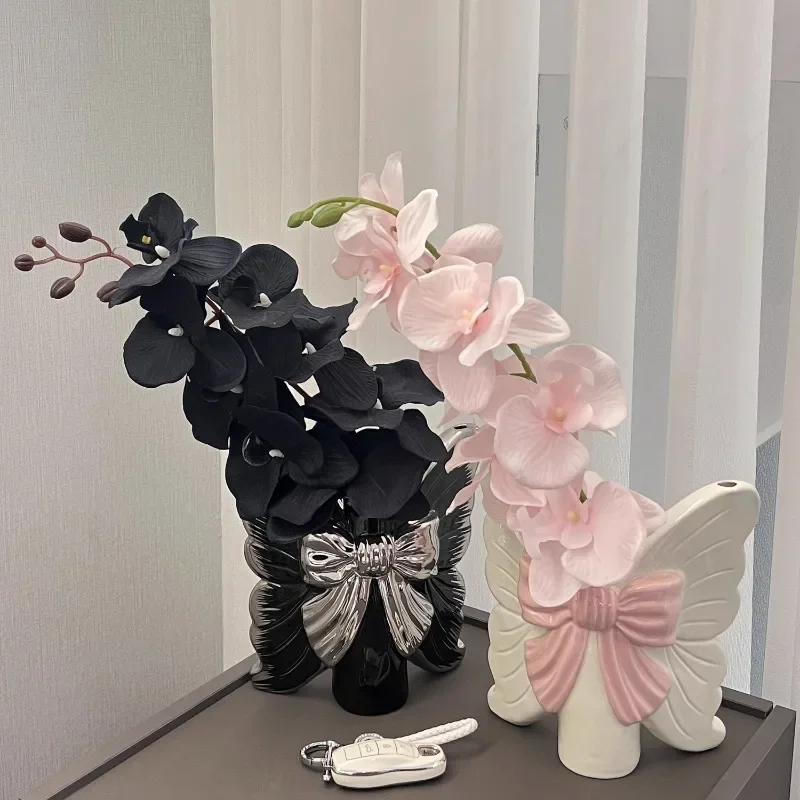 Butterfly vase ornament, high-end French decoration
