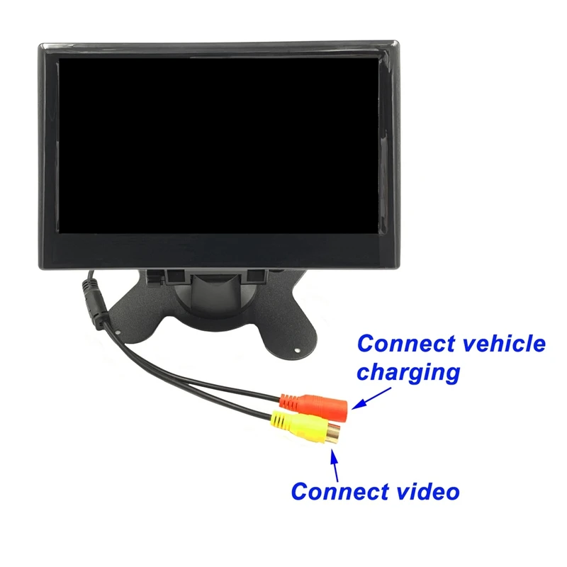 12v-24v 7 Polegada tft lcd cor hd monitor para carro cctv reverso vista traseira câmera de backup carro acessórios eletrônicos peças