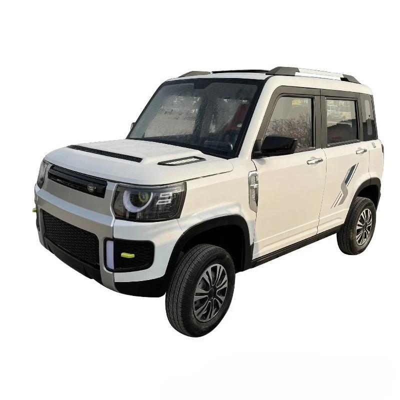 Adult electric four-wheeler vehicle for student pick-up and drop-off, commuting online, hybrid heating and cooling for work