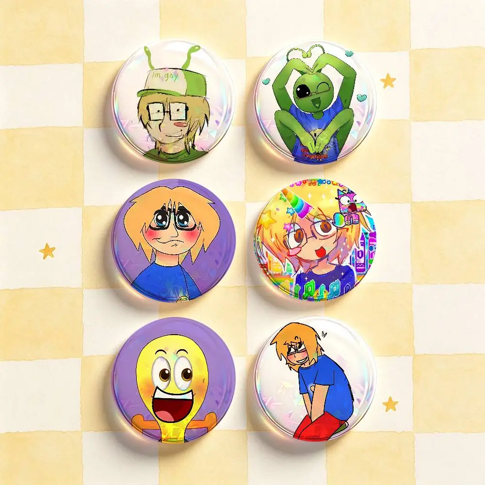 Fact Attack Adventures-s Badges Round Nijigen Otaku Culture IP peripheral products 58mm 44mm 32mm 75mm 25mm Mini