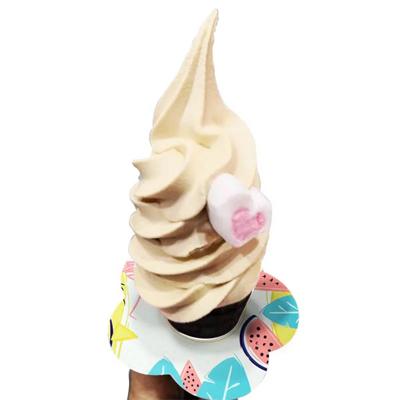 200pcs Ice Cream Leakproof Holder Cartoon Paper Cone Ring Prevent Melting Dripping DIY Ice Cream Tool