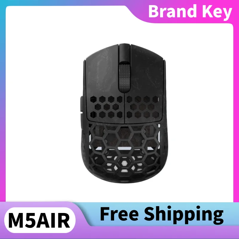 

Darmoshark M5Air Forged Carbon Fiber Gaming Mouse Wireless 8K Macro Mouse 30KDPI Finger Grip Small Hand Mice 30g Lightweight