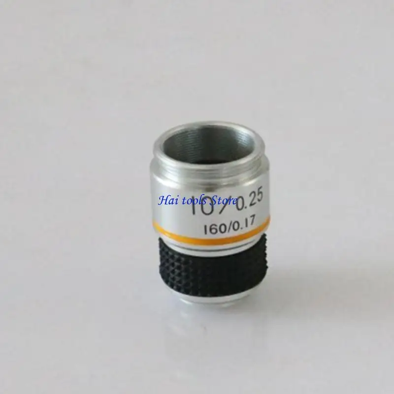 X37E Compact 4X 10X 40X 100X Microscope Objective Lens Achromatic Objective Lab Parts