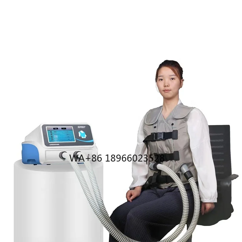 Rompi Fisioterapi Dada Perangkat Penggetar Rompi Sistem Izin Saluran Udara untuk Anak dan Dewasa