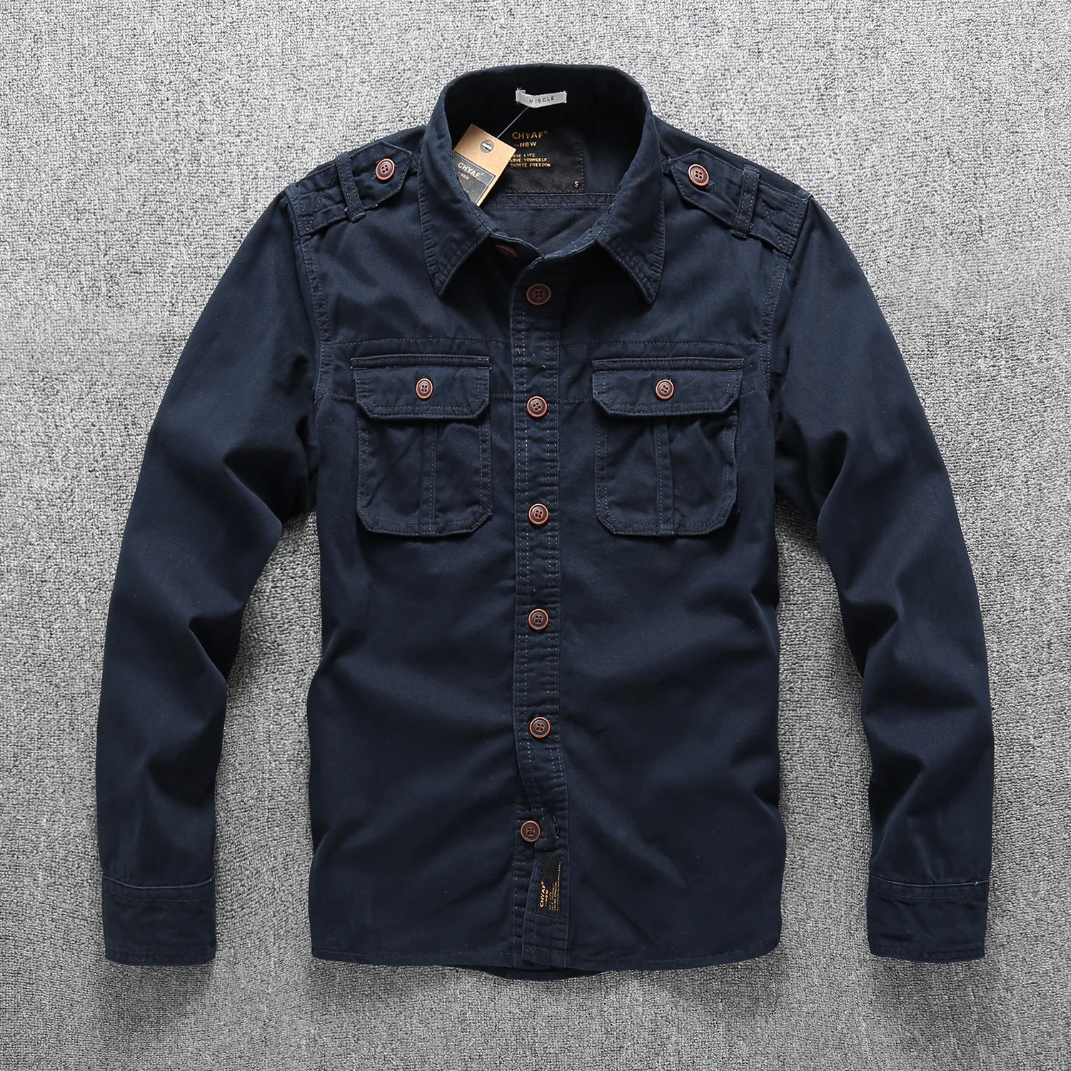 

Sand Desert Jungle Camouflage Cotton Shirts for Men 2024 Spring Autumn Multi Pockets Long Sleeve Blouses for Youth Male Coats