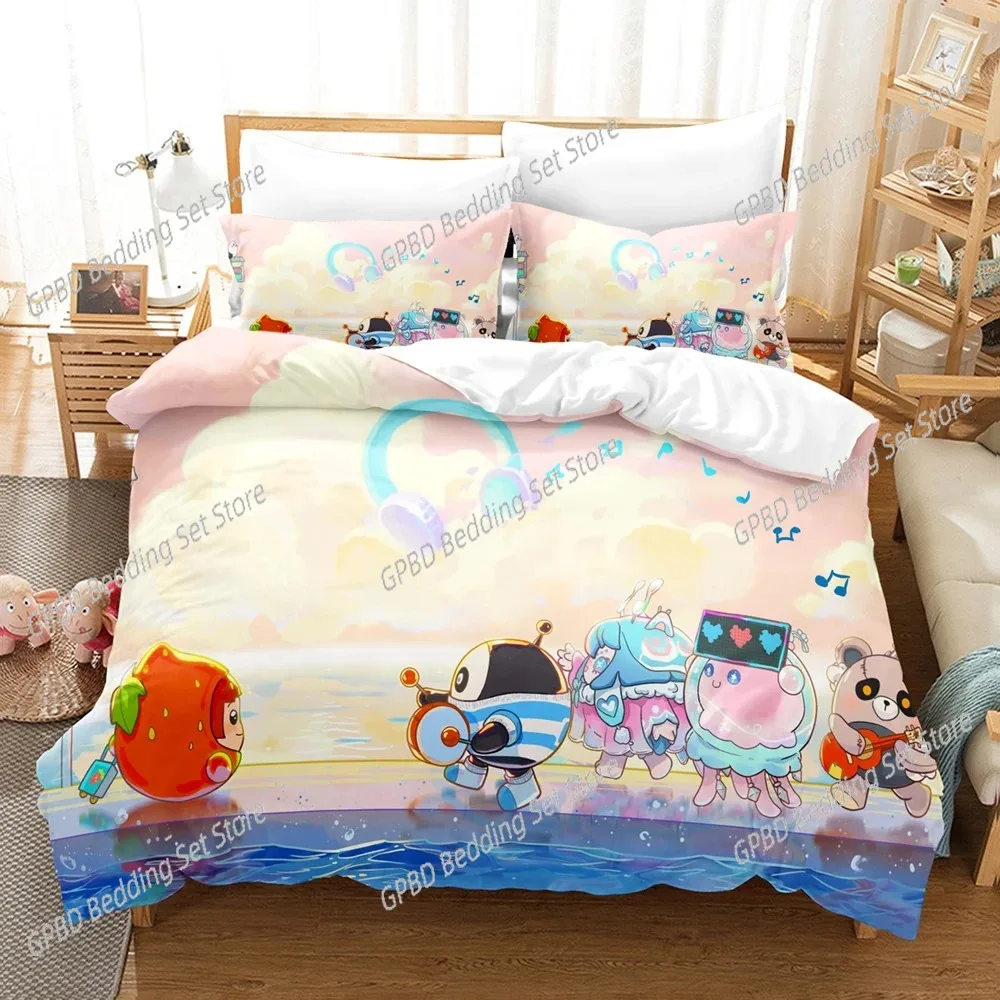 

3D Print Game The Egg Party Bedding Sets Duvet Cover Set With Pillowcase Twin Full Queen King Bedclothes Bed Linen Home Textiles