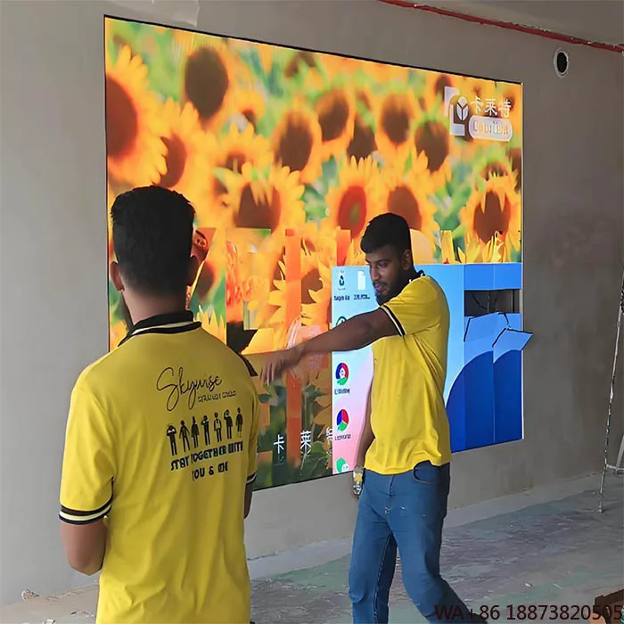 

Светодиодный дисплей Внутреннее переднее обслуживание P2 P2.5 Видеостена Фиксированная установка 640x480 мм Цифровая вывеска Дисплей категории продукта