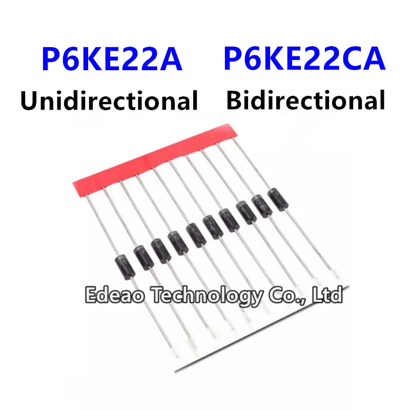 20pcs/lot TVS Diode P6KE22A P6KE22CA DO-15(DO-204AC)