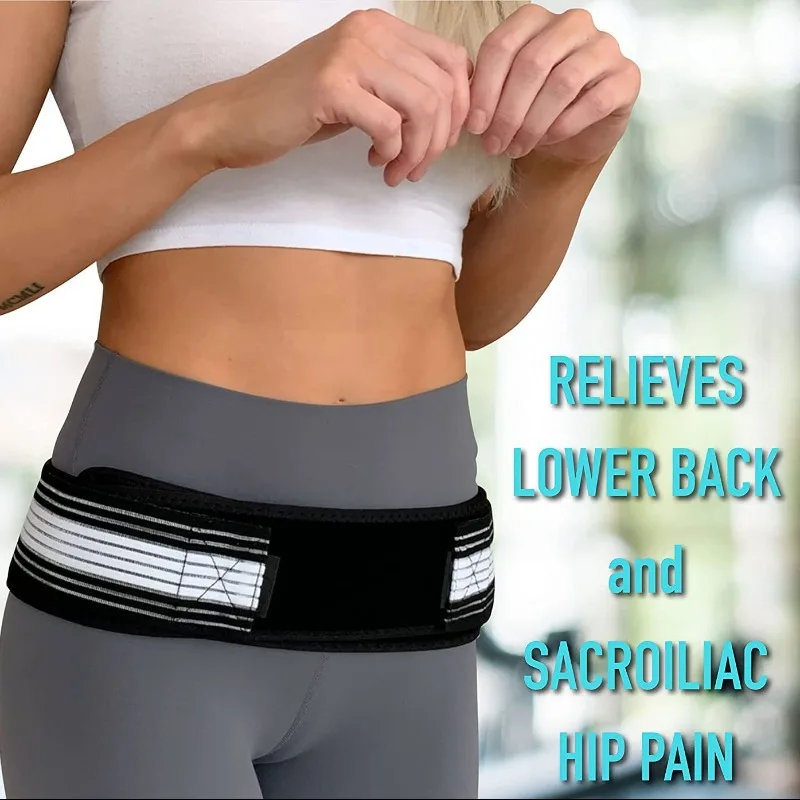 Sacroiliac SI Joint Hip Belt Lower Back Support-Hip Braces for Hip Pain Pelvic Support Belt Sciatica Pelvis Lumbar Pain Relief