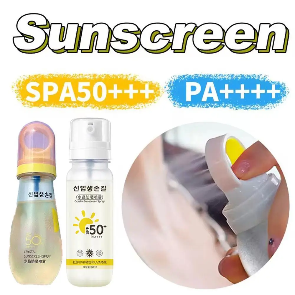 Protector Solar Diario Hidratante en Aerosol SPF 50 y Spray Fijador de Maquillaje con Ácido Hialurónico, Bruma Facial Ligera, No Grasosa e Hidratante