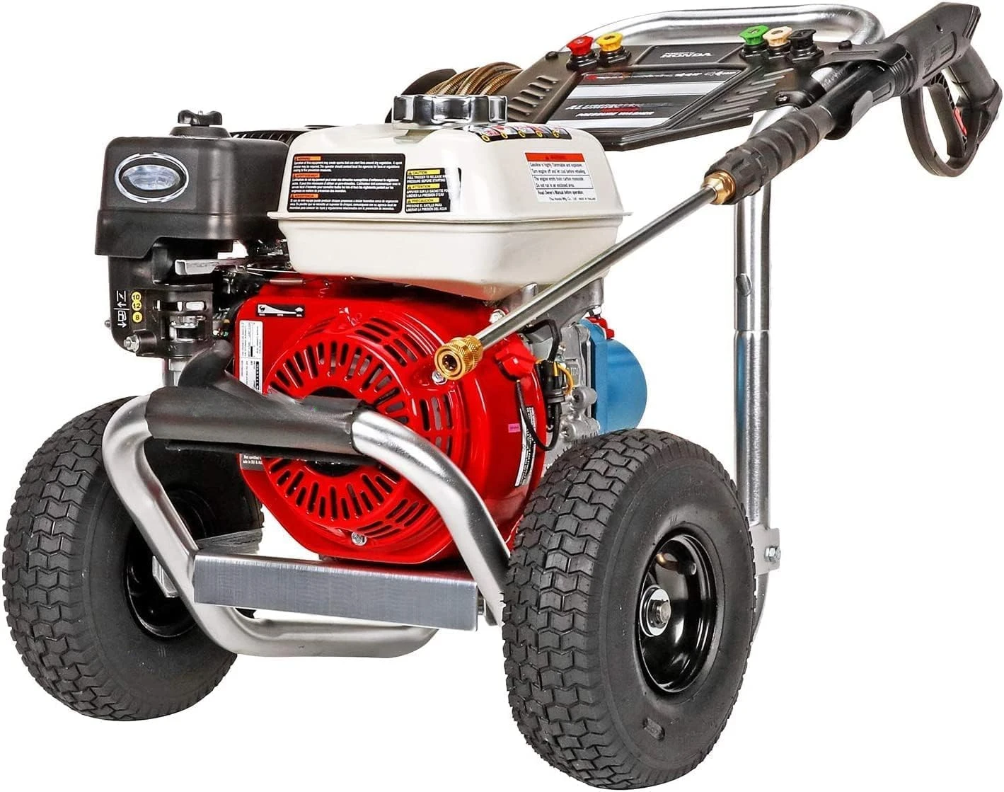 Cleaning Aluminum Series 3400 PSI Gas Pressure Washer 2.5 GPM HONDA GX200 Engine CAT Triplex Pump Includes Spray Gun Extension