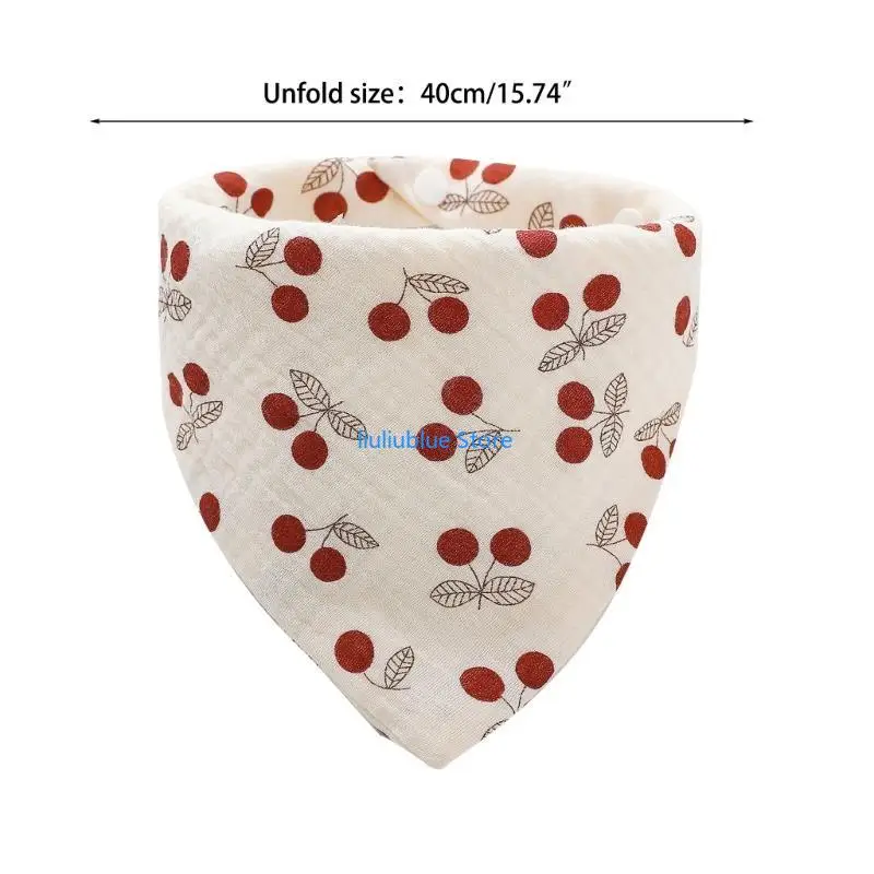 1 قطعة لطيف لينة تغذية الطفل لعاب المرايل منشفة لعاب الأطفال مثلث وشاح باندانا مريلة من القطن للطفل الفتيات الفتيان 62CF #6