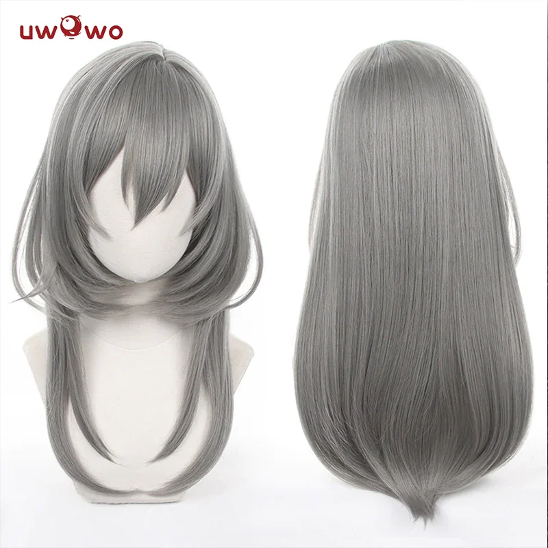 

IN STOCK UWOWO Honkai Star Rail: Stelle Cosplay Wig Trailblazer Cosplay Wig Gray Heat Resistant Women Long Hair