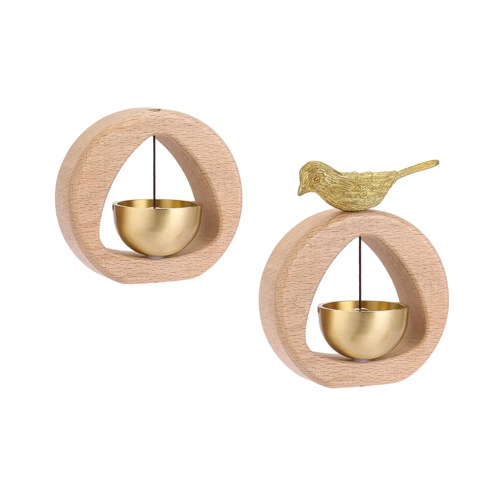 Shopkeeper Bells Wood Stores Creative Gift Office Porch Door Bells Hanging