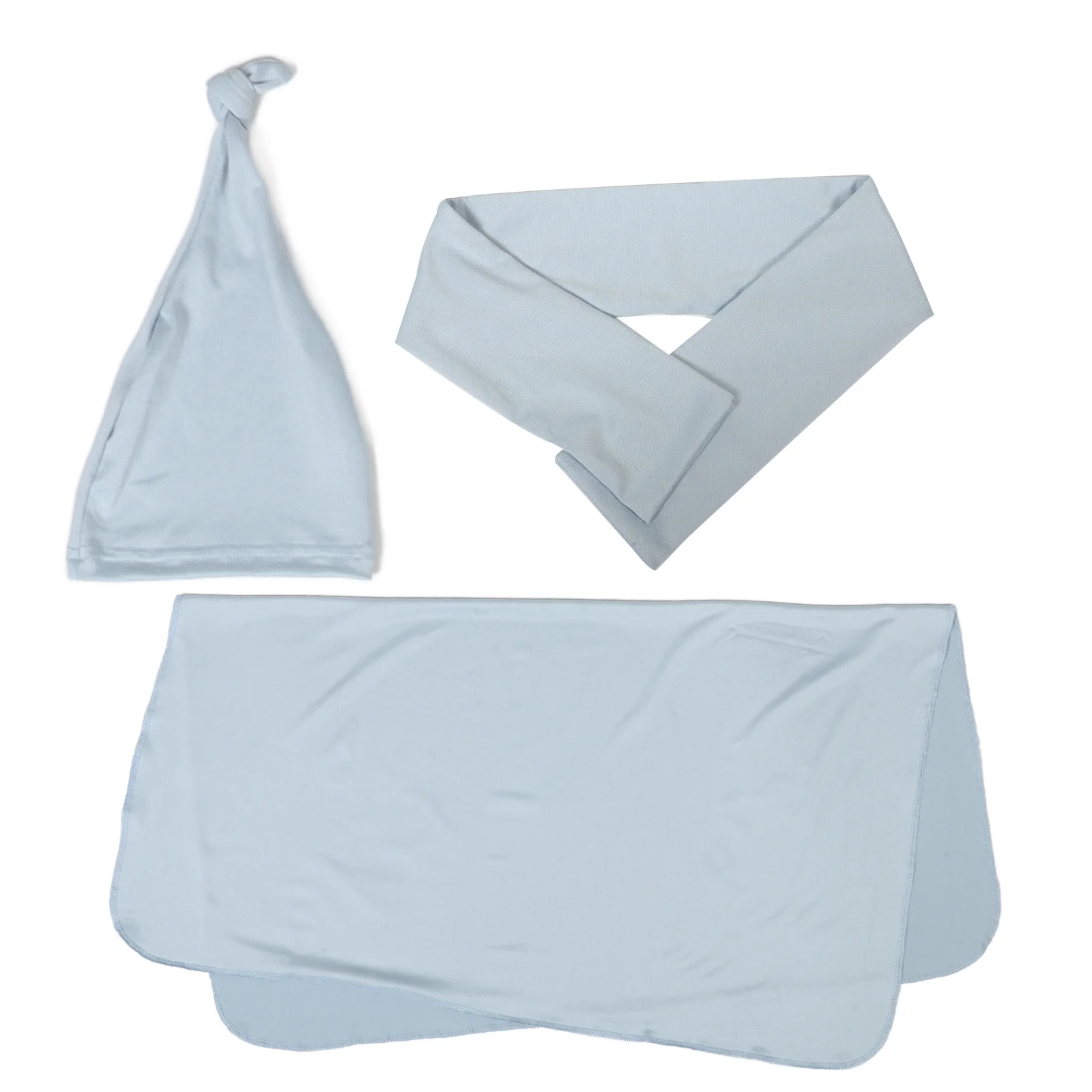 

Детское пеленальное одеяло, мягкая однотонная шапка с завязками, набор предметов первой необходимости для новорожденных, одеяла для приема