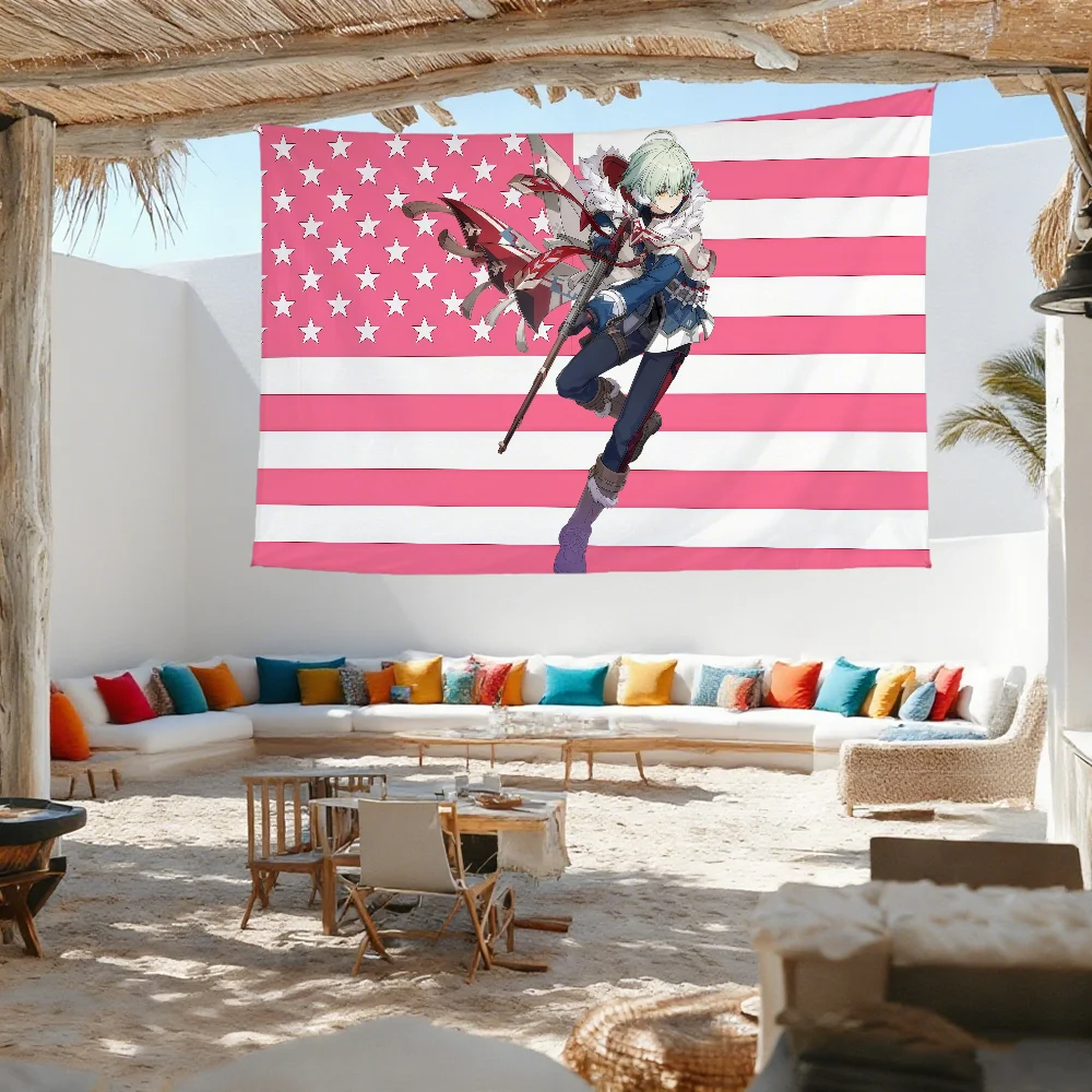 Alyosha Genshin Impact flag For Outdoor Camping Bar Picnic Party Home Decoration Ornaments Banner