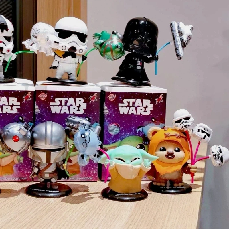 Hot Toys Cosbi Star Wars Balloon Mystery Blind Box Bobble Head Mini Figures Desktop Decor Collectibles For Star Wars Collectors view 6