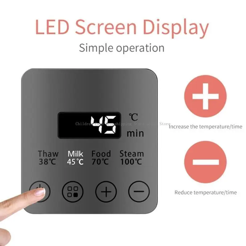 Scaldabiberon multifunzionale Scaldabiberon per latte con controllo della temperatura