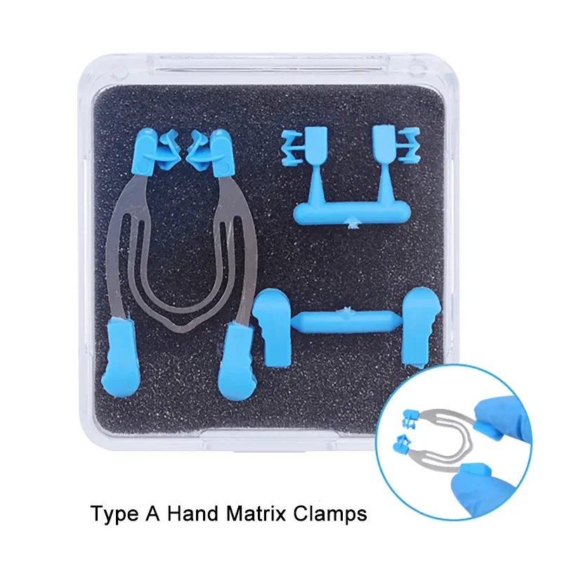 Dental Matrix Sectional Contoured Metal Spring Clip Rings Clamps Wedges Plier Clamping Ring Dentist Tools